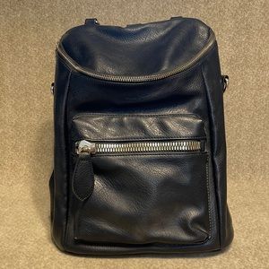 MMS Design Studio Faux Leather Shoulder Bag/Backpack